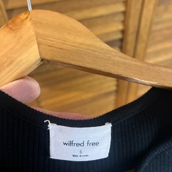 Black Wilfred Cutout Mini Knit Dress (Size Small) - Picture 5 of 5